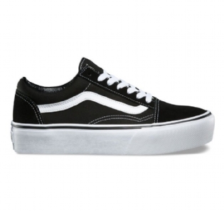 Tênis Vans Old Skool Platform Black / White