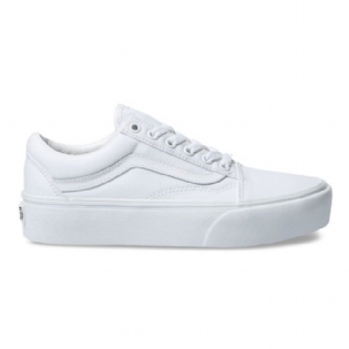 Tênis Vans Old Skool Platform True White