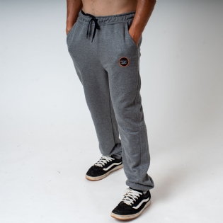 Calça South To South De Moletom 61%pes 39%co Mescla Escuro