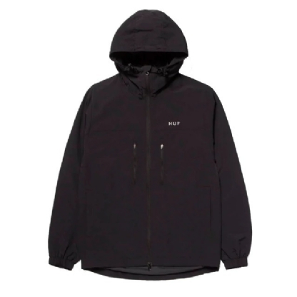 Jaqueta Huf Essentials Zip Standard Shell Jk00350 Preto