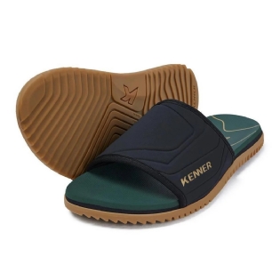 Chinelo Kenner Slide Go Preto/verde/gun