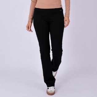 Calça Riu Kiu Fleece Com Cos Sobreposto 11133 Preto