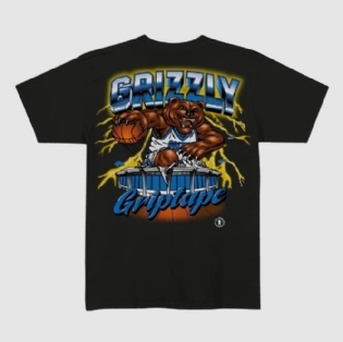 Camiseta Grizzly Triple Double Gmc2401p02 Black