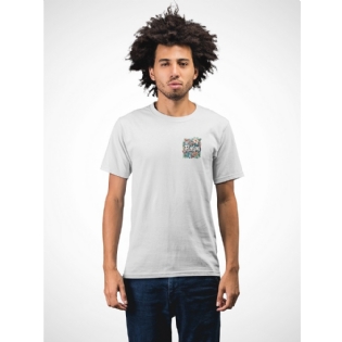 Camiseta Ia 25 Floral Full Mescla Branco