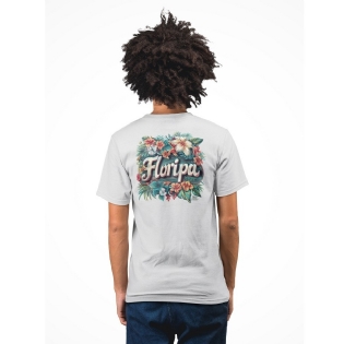 Camiseta Ia 25 Floral Full Mescla Branco