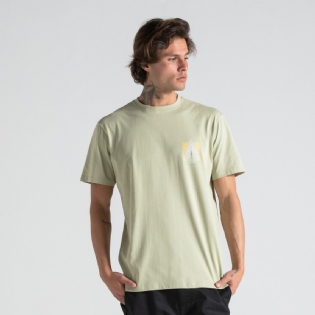 Camiseta Volcom Silk Plated Vlts010584 Verde Claro