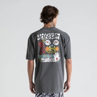 Camiseta Volcom Esp Brain Storm Vlts030211 Preto