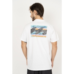Camiseta Billabong Crayon Wave Ii B471a1158 Branco
