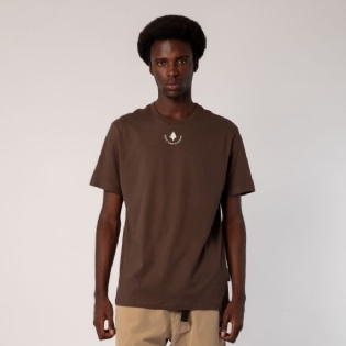 Camiseta Mcd Regular Mcd Quebrado 12622809 Marrom Ruina