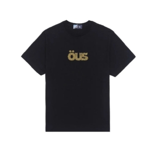 Camiseta Ous Semi Logo Barroco 351029-301 Preto