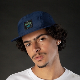 Boné Lost 5 Pannel Rick And Morty 22626506 Marinho