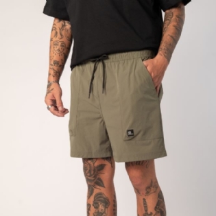 Short Mcd Elástico Concreto 12626004 Verde Alvorada