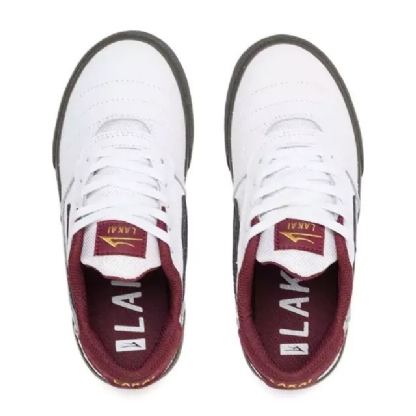 Tênis Lakai Cambridge White Bordo Gun