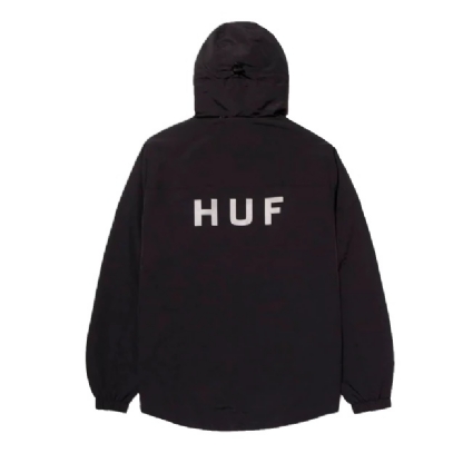 Jaqueta Huf Essentials Zip Standard Shell Jk00350 Preto